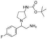 3-N-BOC-AMINO-1-[2-AMINO-1-(4-FLUORO-PHENYL)-ETHYL]-PYRROLIDINE Struktur