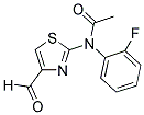 N-(2-FLUOROPHENYL)-N-(4-FORMYL-1,3-THIAZOL-2-YL)ACETAMIDE Struktur