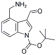 4-AMINOMETHYL-3-FORMYL-INDOLE-1-CARBOXYLIC ACID TERT-BUTYL ESTER Struktur