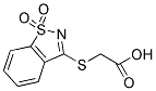 [(1,1-DIOXIDO-1,2-BENZISOTHIAZOL-3-YL)THIO]ACETIC ACID Struktur