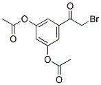 2-BROMO-3',5'-DIACETYLOXYACETOPHENONE Struktur