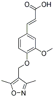 (2E)-3-[4-[(3,5-DIMETHYLISOXAZOL-4-YL)METHOXY]-3-METHOXYPHENYL]ACRYLIC ACID Struktur