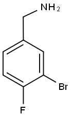 3-BROMO-4-FLUOROBENZYLAMINE Struktur