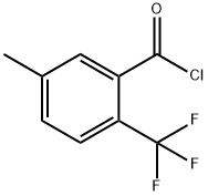 5-METHYL-2-(TRIFLUOROMETHYL)BENZOYL CHLORIDE Struktur