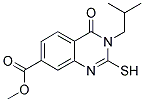 METHYL 3-ISOBUTYL-2-MERCAPTO-4-OXO-3,4-DIHYDROQUINAZOLINE-7-CARBOXYLATE Struktur