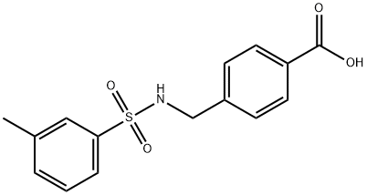 4-(([(3-METHYLPHENYL)SULFONYL]AMINO)METHYL)BENZOIC ACID Struktur