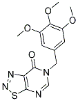 6-(3,4,5-TRIMETHOXYBENZYL)[1,2,3]THIADIAZOLO[5,4-D]PYRIMIDIN-7(6H)-ONE Struktur