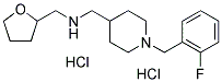 ([1-(2-FLUOROBENZYL)PIPERIDIN-4-YL]METHYL)(TETRAHY-DROFURAN-2-YLMETHYL)AMINE DIHYDROCHLORIDE Struktur