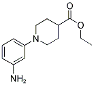 1-(3-AMINO-PHENYL)-PIPERIDINE-4-CARBOXYLIC ACID ETHYL ESTER Struktur