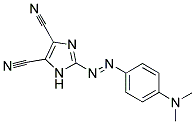 2-{(E)-[4-(DIMETHYLAMINO)PHENYL]DIAZENYL}-1H-IMIDAZOLE-4,5-DICARBONITRILE Struktur