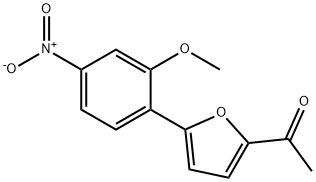 1-[5-(2-METHOXY-4-NITRO-PHENYL)-FURAN-2-YL]-ETHANONE Struktur