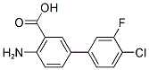 4-AMINO-4'-CHLORO-3'-FLUORO[1,1'-BIPHENYL]-3-CARBOXYLIC ACID Struktur