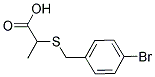 2-[(4-BROMOBENZYL)THIO]PROPANOIC ACID Struktur