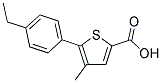 5-(4-ETHYLPHENYL)-4-METHYL-2-THIOPHENECARBOXYLIC ACID Struktur