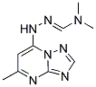 N,N-DIMETHYL-N'-(5-METHYL[1,2,4]TRIAZOLO[1,5-A]PYRIMIDIN-7-YL)HYDRAZONOFORMAMIDE Struktur