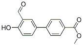 METHYL 3'-FORMYL-4'-HYDROXY[1,1'-BIPHENYL]-4-CARBOXYLATE Struktur