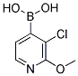 3-CHLORO-2-METHOXYPYRIDIN-4-YLBORONIC ACID Struktur