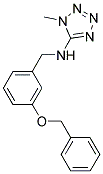 N-(3-(BENZYLOXY)BENZYL)-1-METHYL-1H-TETRAZOL-5-AMINE Struktur