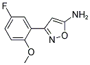 3-(5-FLUORO-2-METHOXY-PHENYL)-ISOXAZOL-5-YLAMINE Struktur