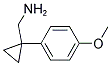 C-[1-(4-METHOXY-PHENYL)-CYCLOPROPYL]-METHYLAMINE Struktur