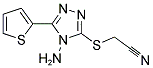 ([4-AMINO-5-(2-THIENYL)-4H-1,2,4-TRIAZOL-3-YL]SULFANYL)ACETONITRILE Struktur