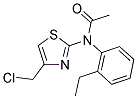 N-[4-(CHLOROMETHYL)-1,3-THIAZOL-2-YL]-N-(2-ETHYLPHENYL)ACETAMIDE Struktur