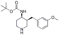 TERT-BUTYL [CIS-3-(3-METHOXYBENZYL)PIPERIDIN-4-YL]CARBAMATE Struktur