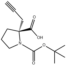 BOC-(R)-ALPHA-PROPYNYL-PROLINE Struktur