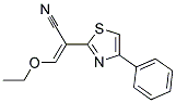 (2E)-3-ETHOXY-2-(4-PHENYL-1,3-THIAZOL-2-YL)ACRYLONITRILE Struktur