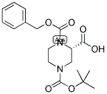 (S)-1-(BENZYLOXYCARBONYL)-4-(TERT-BUTOXYCARBONYL)PIPERAZINE-2-CARBOXYLIC ACID Struktur