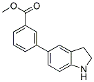 3-(2,3-DIHYDRO-1H-INDOL-5-YL)-BENZOIC ACID METHYL ESTER Struktur