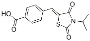 4-(3-ISOPROPYL-2,4-DIOXO-THIAZOLIDIN-5-YLIDENEMETHYL)-BENZOIC ACID Struktur