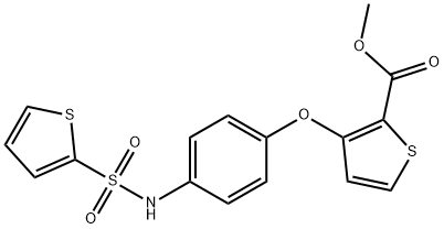 METHYL 3-(4-[(2-THIENYLSULFONYL)AMINO]PHENOXY)-2-THIOPHENECARBOXYLATE Struktur