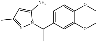 2-[1-(3,4-DIMETHOXY-PHENYL)-ETHYL]-5-METHYL-2H-PYRAZOL-3-YLAMINE Struktur