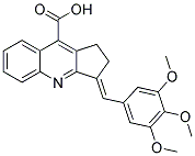 3-(3,4,5-TRIMETHOXY-BENZYLIDENE)-2,3-DIHYDRO-1H-CYCLOPENTA[B]QUINOLINE-9-CARBOXYLIC ACID Struktur