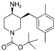 TERT-BUTYL CIS-4-AMINO-3-(2,5-DIMETHYLBENZYL)PIPERIDINE-1-CARBOXYLATE Struktur