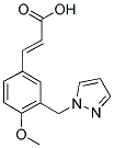 (2E)-3-[4-METHOXY-3-(1H-PYRAZOL-1-YLMETHYL)PHENYL]-2-PROPENOIC ACID Struktur