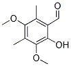 2-HYDROXY-3,5-DIMETHOXY-4,6-DIMETHYL-BENZALDEHYDE Struktur