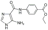 ETHYL 4-{[(5-AMINO-1H-IMIDAZOL-4-YL)CARBONYL]AMINO}BENZOATE Struktur