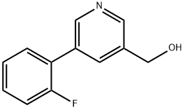 [5-(2-FLUOROPHENYL)PYRIDIN-3-YL]METHANOL Struktur