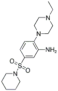 2-(4-ETHYL-PIPERAZIN-1-YL)-5-(PIPERIDINE-1-SULFONYL)-PHENYLAMINE Struktur