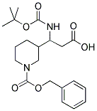 3-(1-TERT-BUTOXYCARBONYLAMINO-2-CARBOXY-ETHYL)-PIPERIDINE-1-CARBOXYLIC ACID BENZYL ESTER Struktur