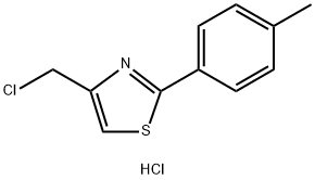 4-(CHLOROMETHYL)-2-(4-METHYLPHENYL)-1,3-THIAZOLE HYDROCHLORIDE Struktur