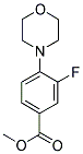 METHYL 3-FLUORO-4-MORPHOLINOBENZENECARBOXYLATE Struktur