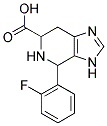 4-(2-FLUORO-PHENYL)-4,5,6,7-TETRAHYDRO-3H-IMIDAZO[4,5-C]PYRIDINE-6-CARBOXYLIC ACID Struktur