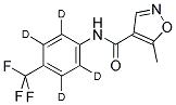 LEFLUNOMIDE-D4 (PHENYL-D4) Struktur