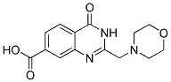 2-(MORPHOLIN-4-YLMETHYL)-4-OXO-3,4-DIHYDROQUINAZOLINE-7-CARBOXYLIC ACID Struktur