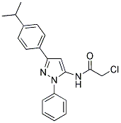 2-CHLORO-N-[3-(4-ISOPROPYLPHENYL)-1-PHENYL-1H-PYRAZOL-5-YL]ACETAMIDE Struktur