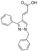 (2E)-3-(1-BENZYL-3-PHENYL-1H-PYRAZOL-4-YL)ACRYLIC ACID Struktur