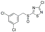 3-CHLORO-5-(3,5-DICHLOROBENZYLSULFINYL)-1,2,4-THIADIAZOLE Struktur